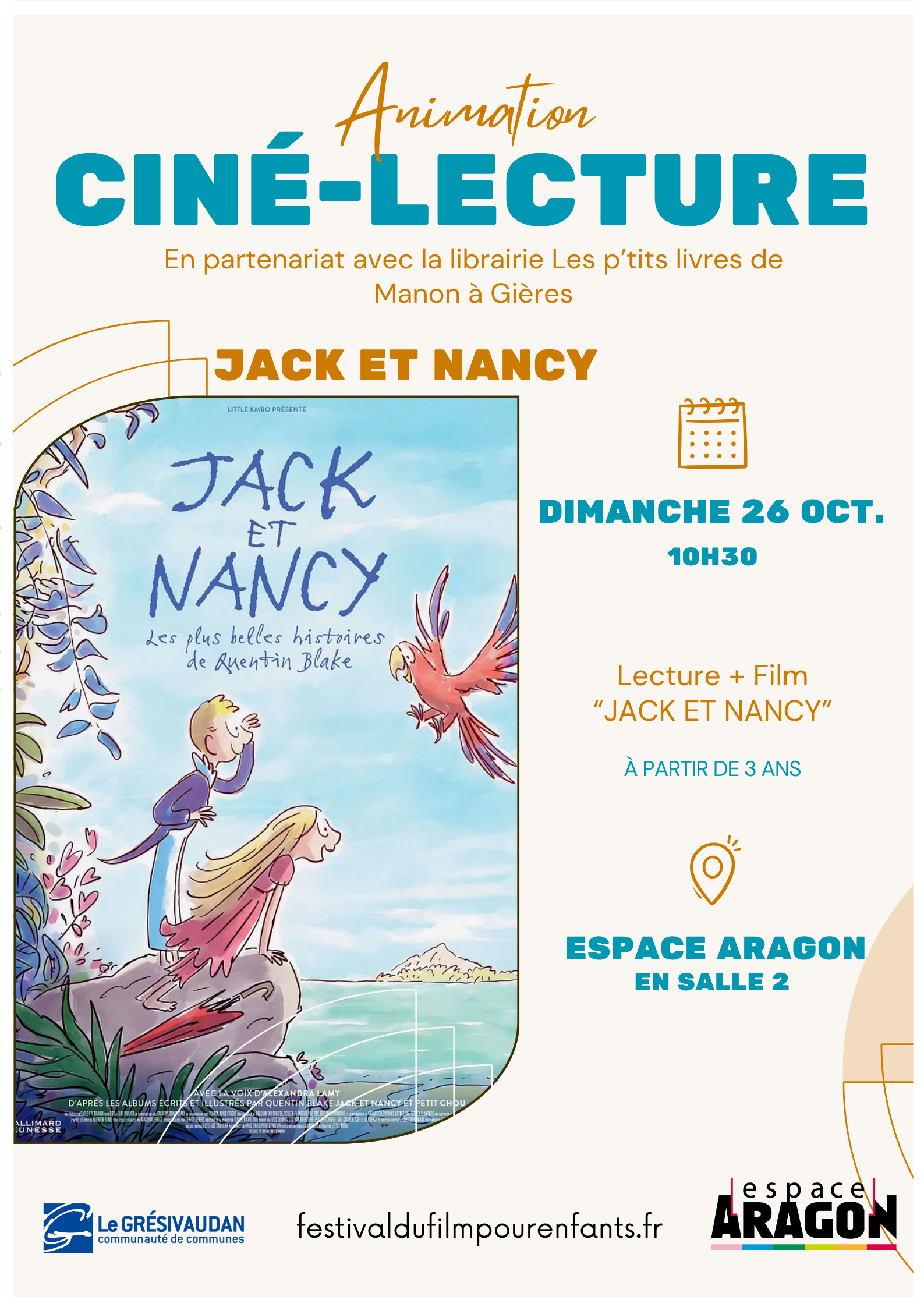 CINÉ-LECTURE – JACK ET NANCY Les plus belles histoires de Quentin Blake
